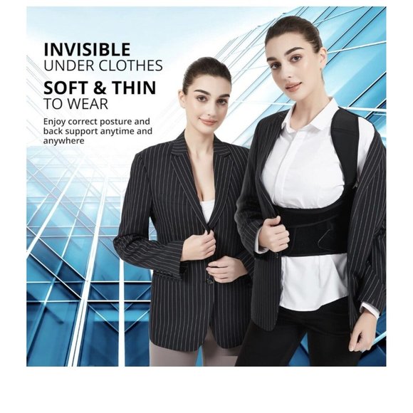 Back Brace and Posture Corrector Women Men Adjustable Lightweight Small Shaperky - Picture 6 of 8